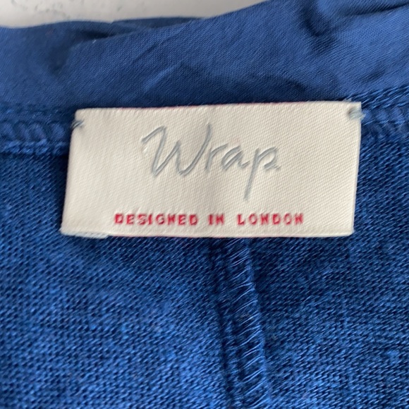 Wrap 100% Linen Tunic Top Sz 8 - Picture 3 of 5